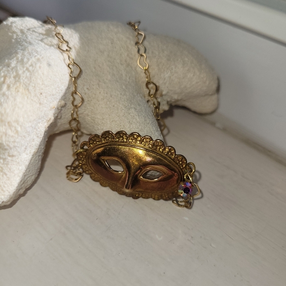 Vintage mask necklace rare - Picture 7 of 8